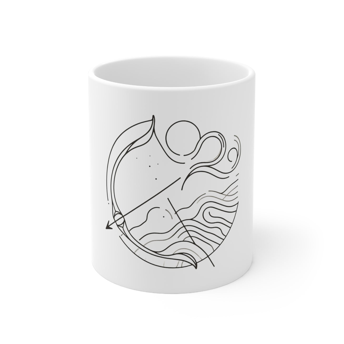 Astral Minimalism - Sagittarius - Sagittarius Astral Minimalism Mug - 53.10