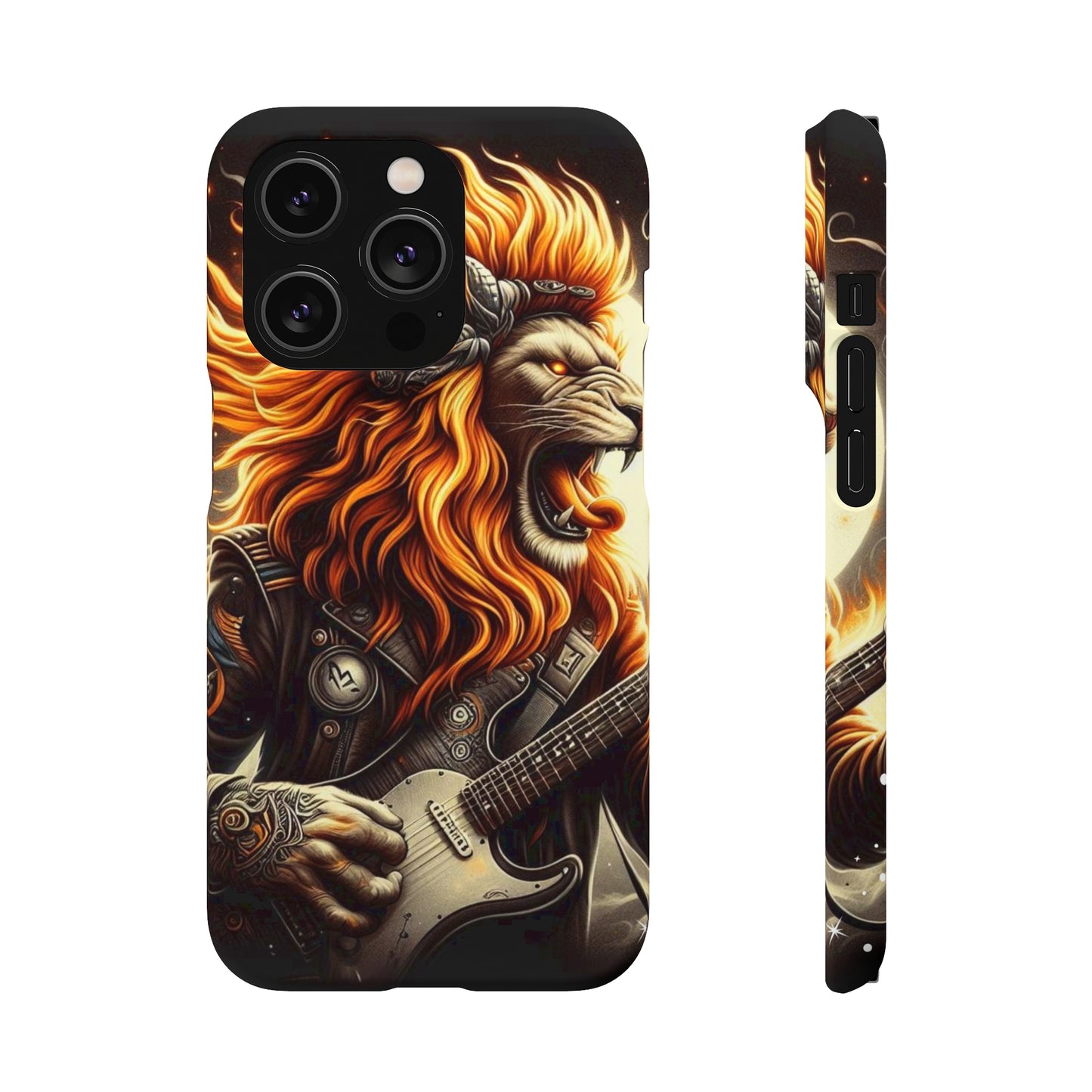 Fiery Roar Guitar Case: Leo - The Zodiac Rock Edition - 45