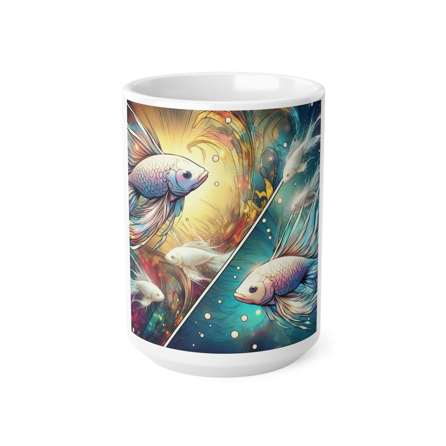 Cosmic Bloom - Pisces - Pisces Cosmic Bloom Mug - 30