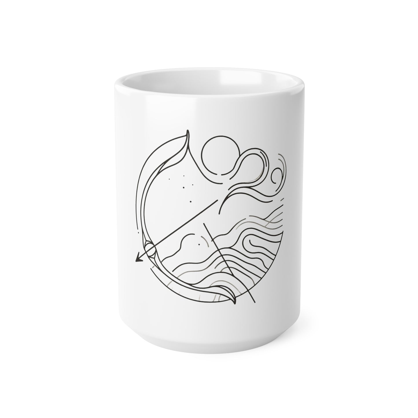 Astral Minimalism - Sagittarius - Sagittarius Astral Minimalism Mug - 53.10