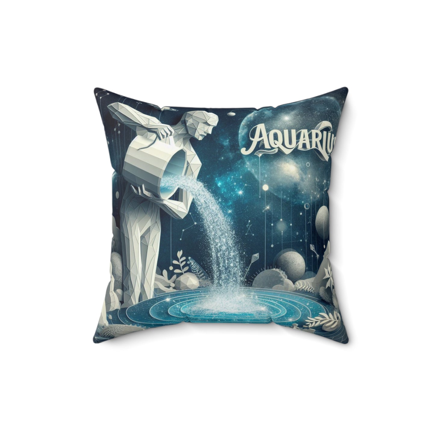 Quilled Zodiac - Aquarius - Aquarius Quilled Zodiac Pillow - 16