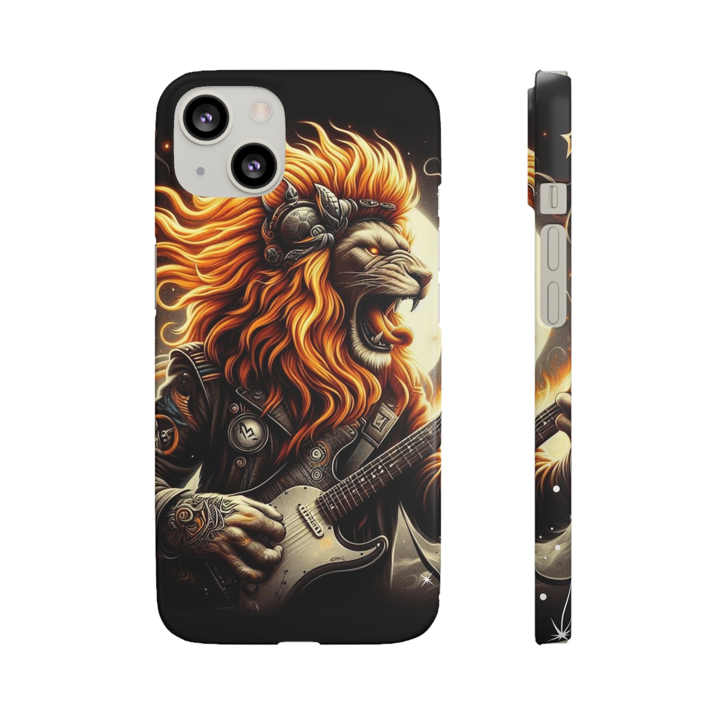 Fiery Roar Guitar Case: Leo - The Zodiac Rock Edition - 45