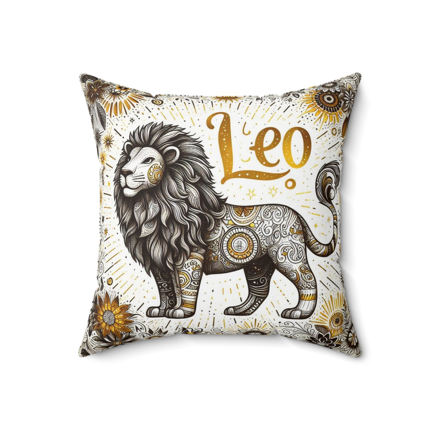 Astrological Artistry - Leo - Leo Artistic Symbolism Pillow - 33