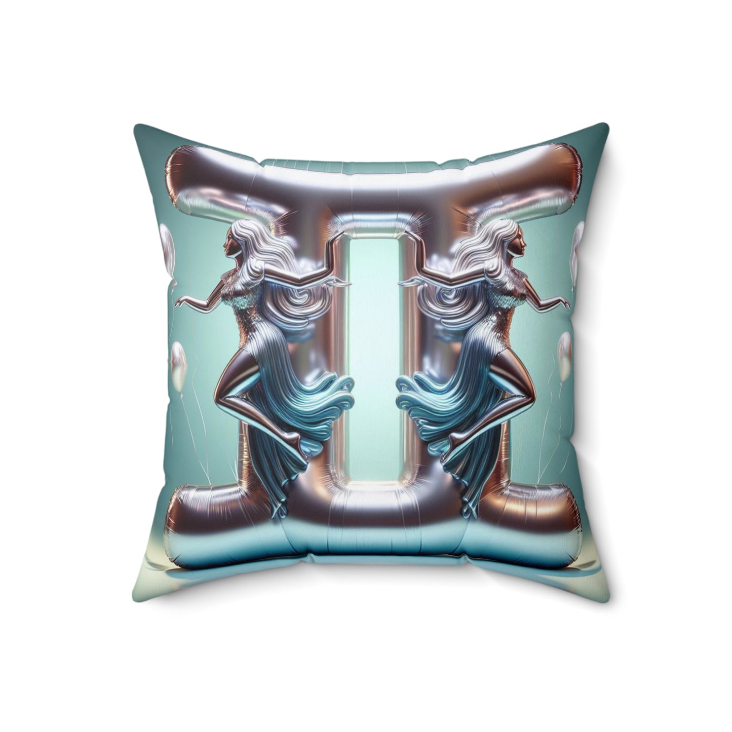Cosmic Balloon Zodiac - Gemini - Foil Brilliance Pillow - 0