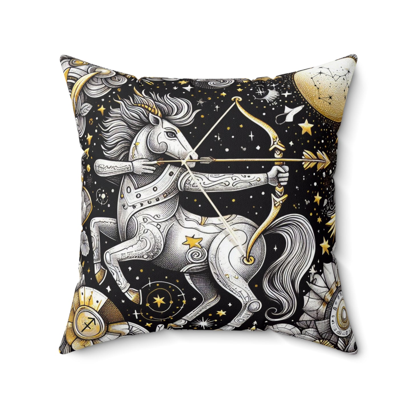 Astrological Artistry - Sagittarius - Sagittarius Artistic Symbolism Pillow - 33