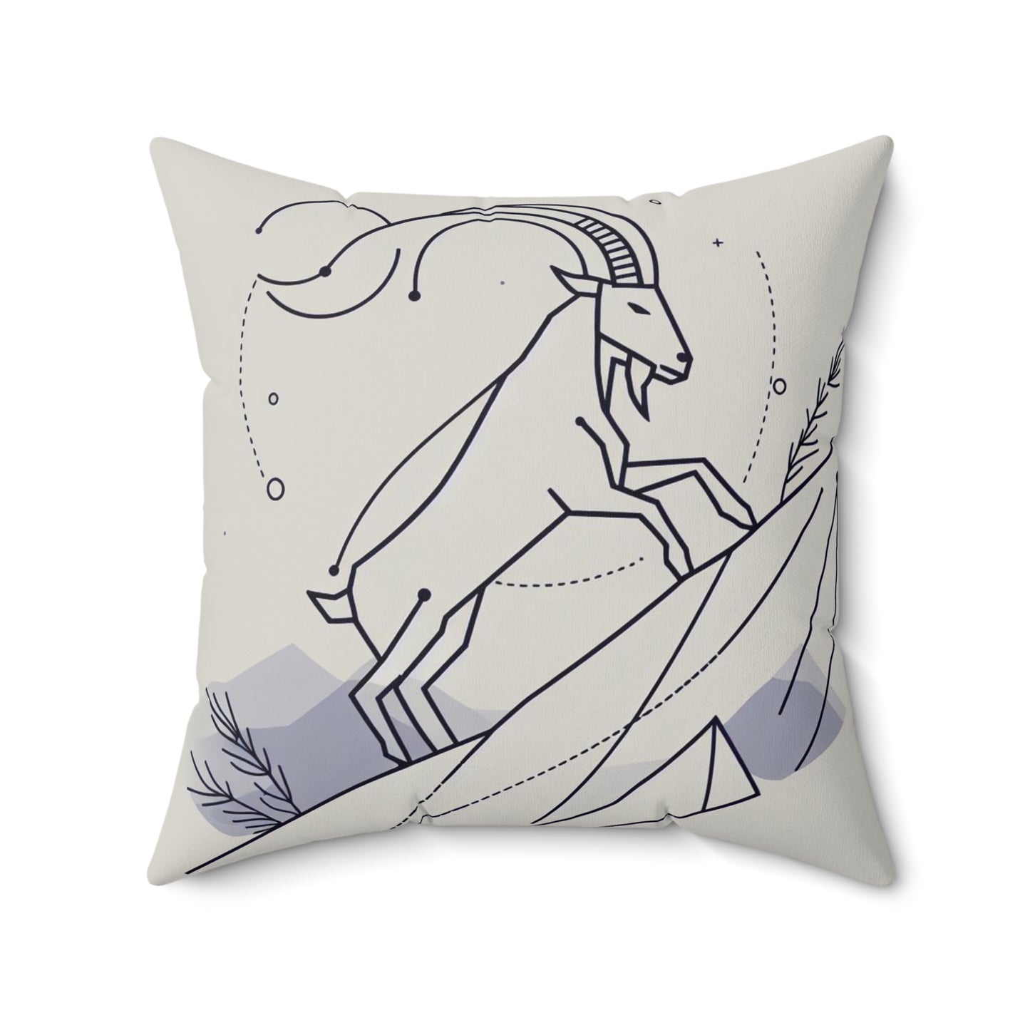 Zodiac Doodle Art - Capricorn - Capricorn Zodiac Doodle Art Pillow - 53.2