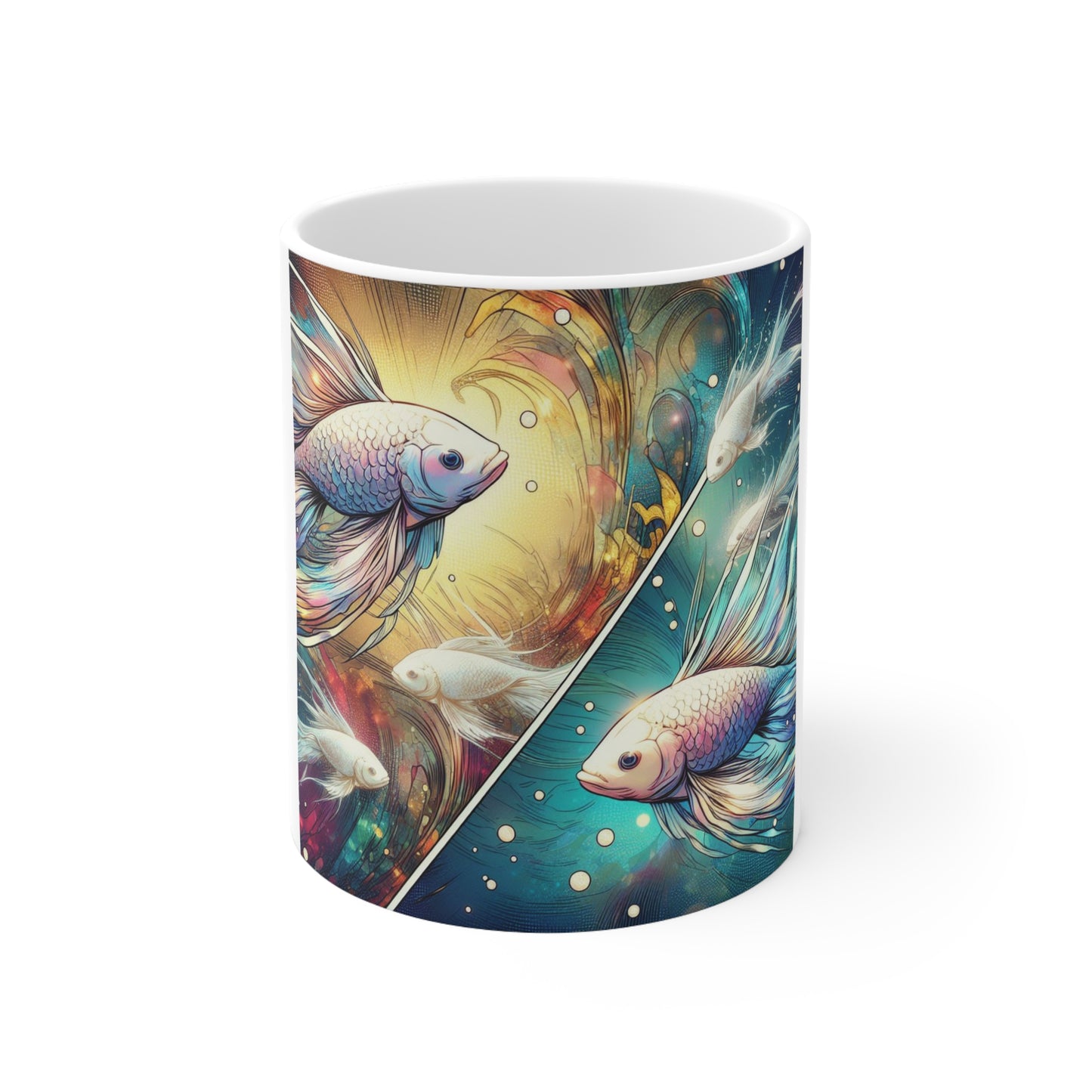 Cosmic Bloom - Pisces - Pisces Cosmic Bloom Mug - 30