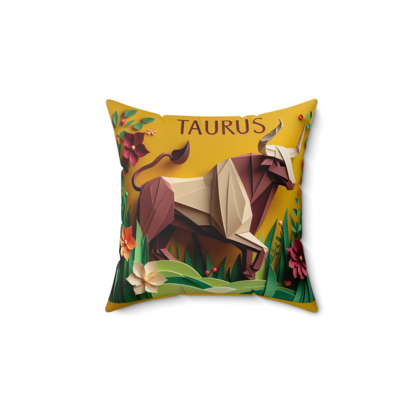 Quilled Zodiac - Taurus - Taurus Quilled Zodiac Pillow - 16