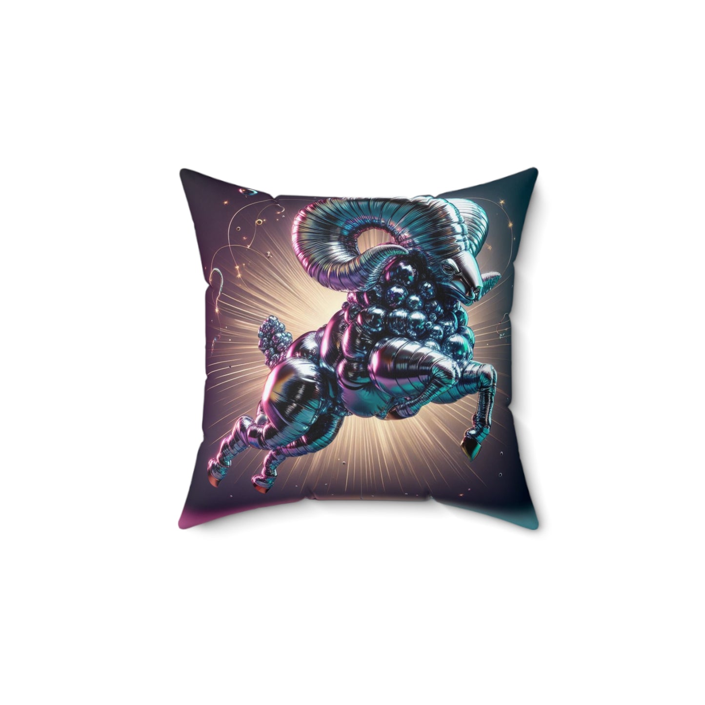Cosmic Balloon Zodiac - Aries - Foil Brilliance Pillow - 0