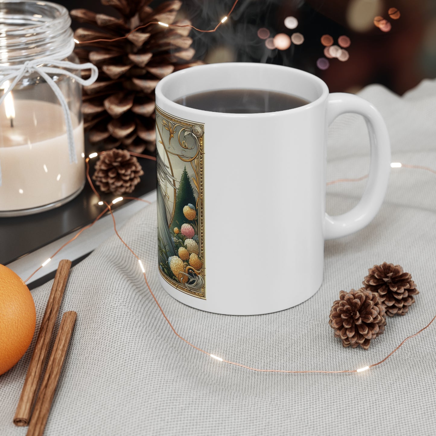 Cosmic Bloom - Virgo - Virgo Cosmic Bloom Mug - 30