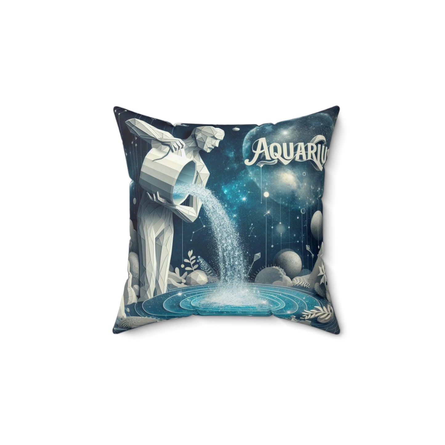 Quilled Zodiac - Aquarius - Aquarius Quilled Zodiac Pillow - 16