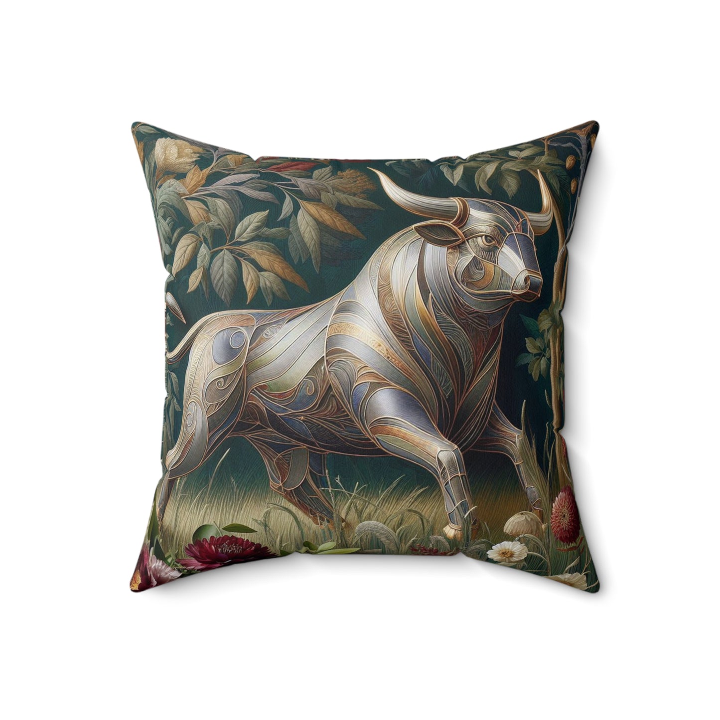 Majestic Ornamentals - Taurus - Taurus Majestic Ornamentals Pillow - 37.2