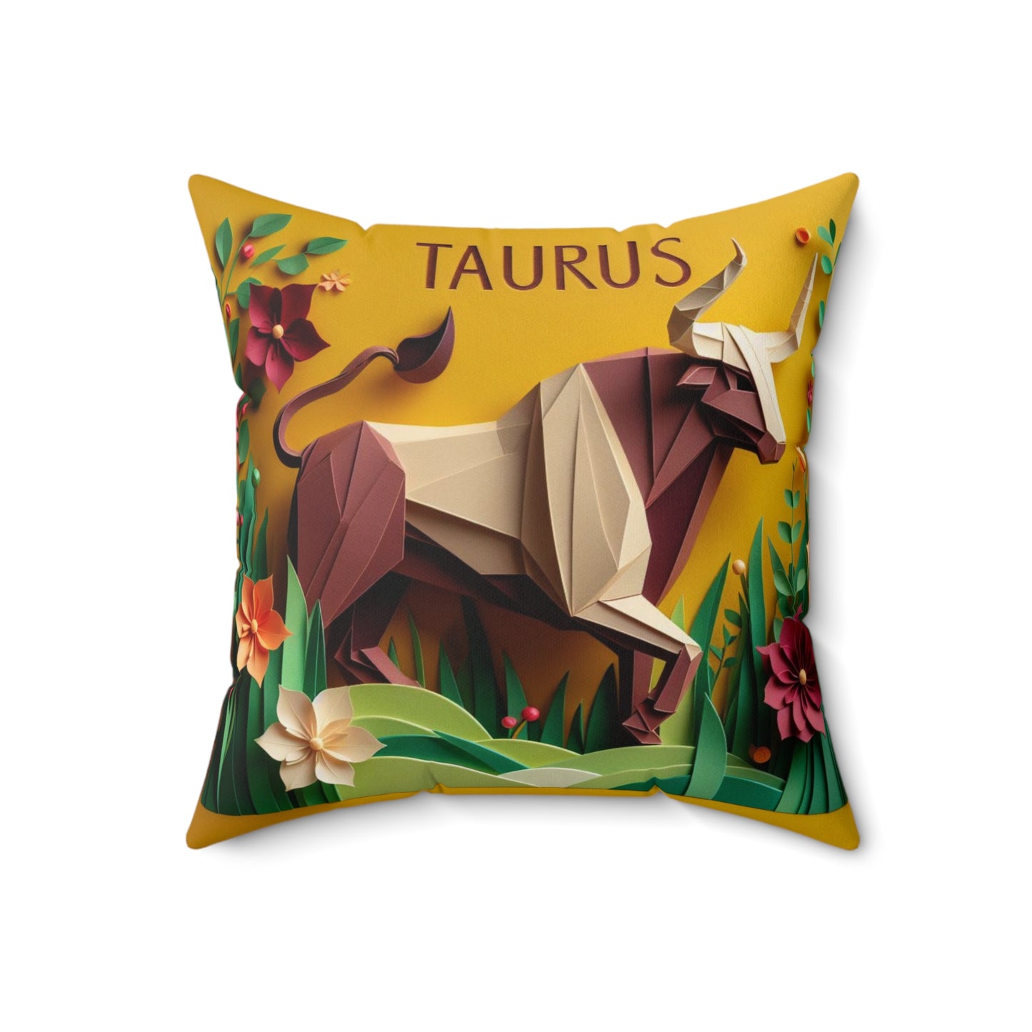Quilled Zodiac - Taurus - Taurus Quilled Zodiac Pillow - 16
