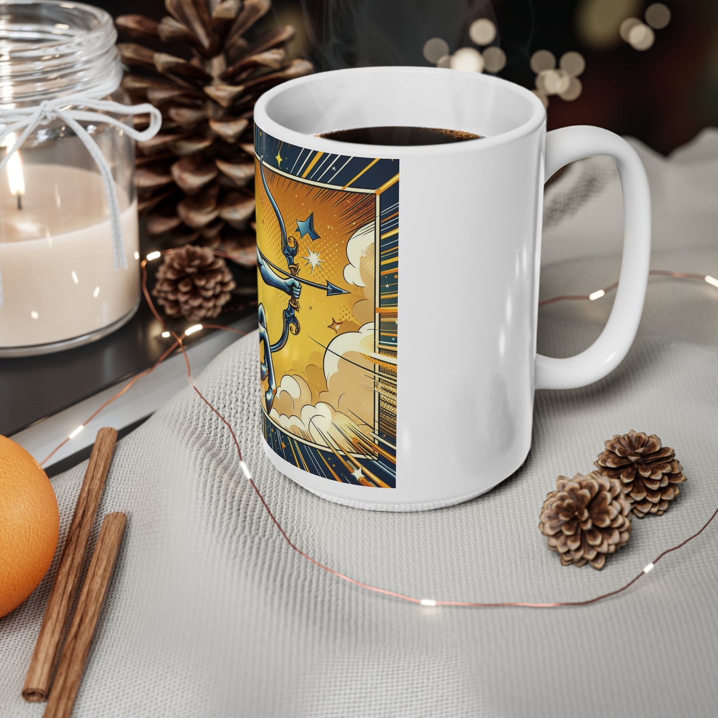 Cosmic Bloom - Sagittarius - Sagittarius Cosmic Bloom Mug - 30