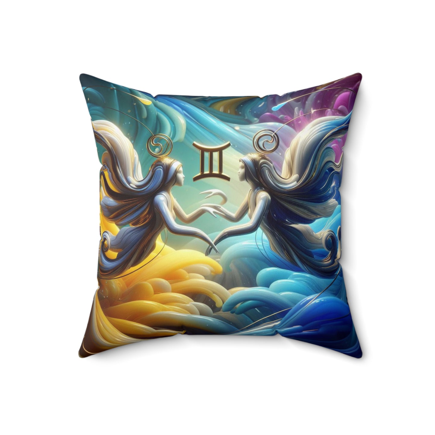 Ethereal Elegance - Gemini - Gemini Ethereal Elegance Pillow - 27.10