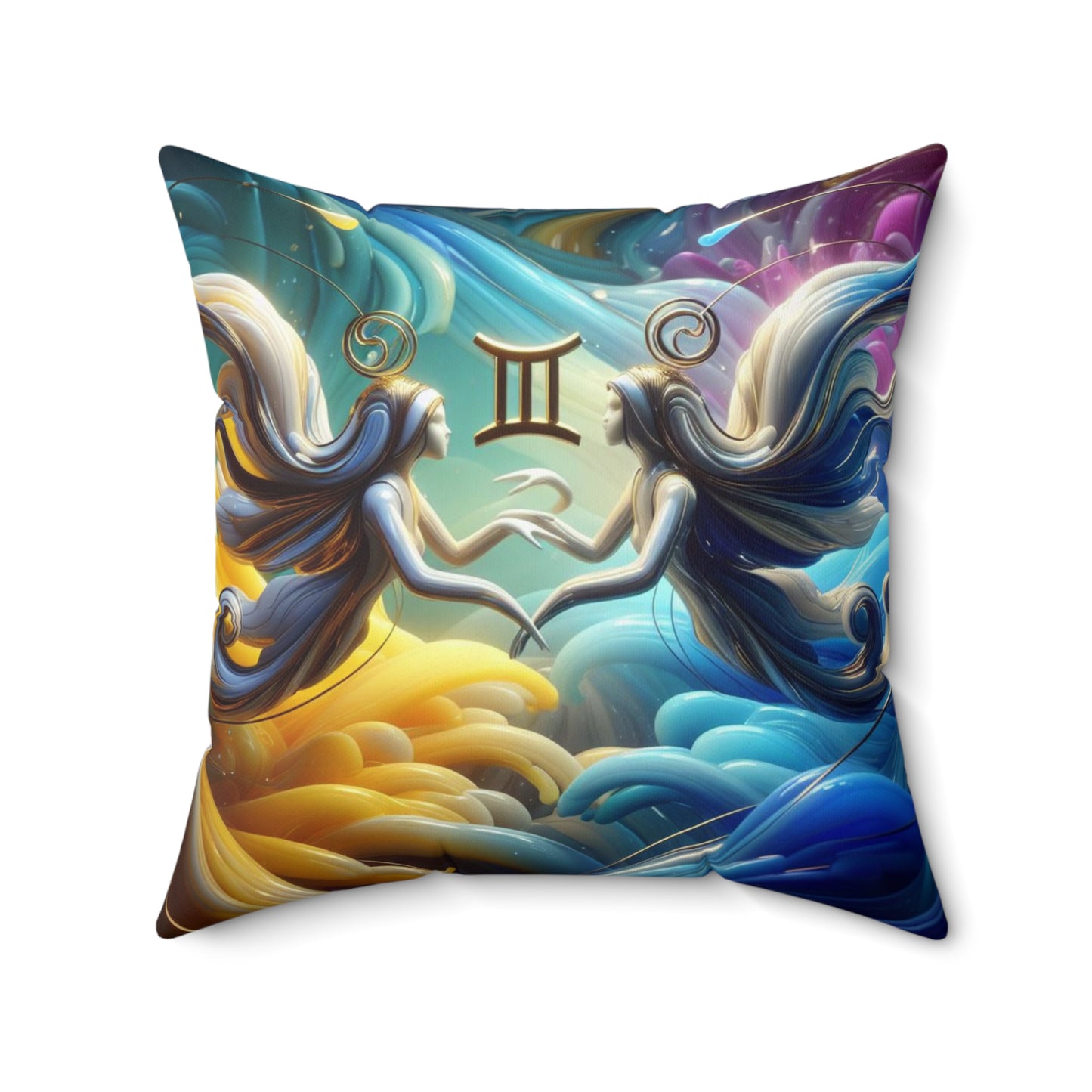 Ethereal Elegance - Gemini - Gemini Ethereal Elegance Pillow - 27.10