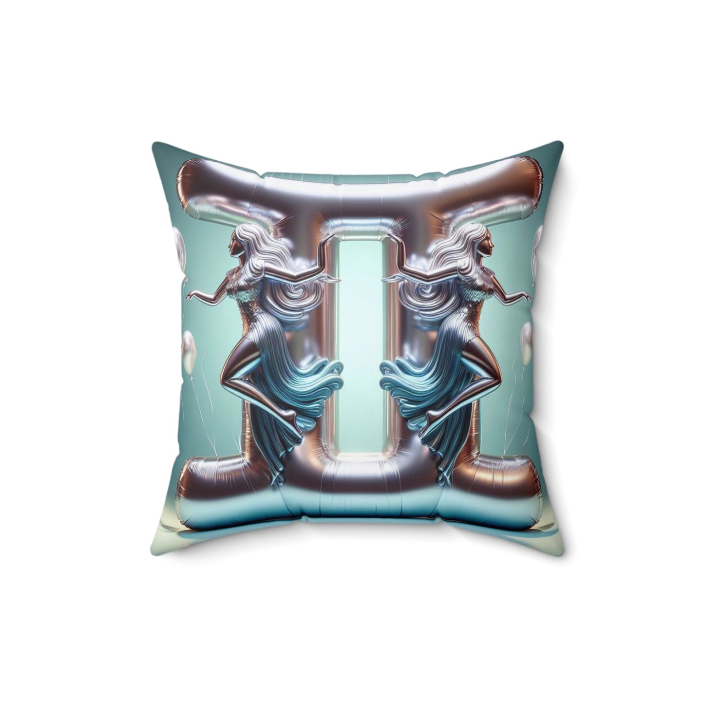 Cosmic Balloon Zodiac - Gemini - Foil Brilliance Pillow - 0