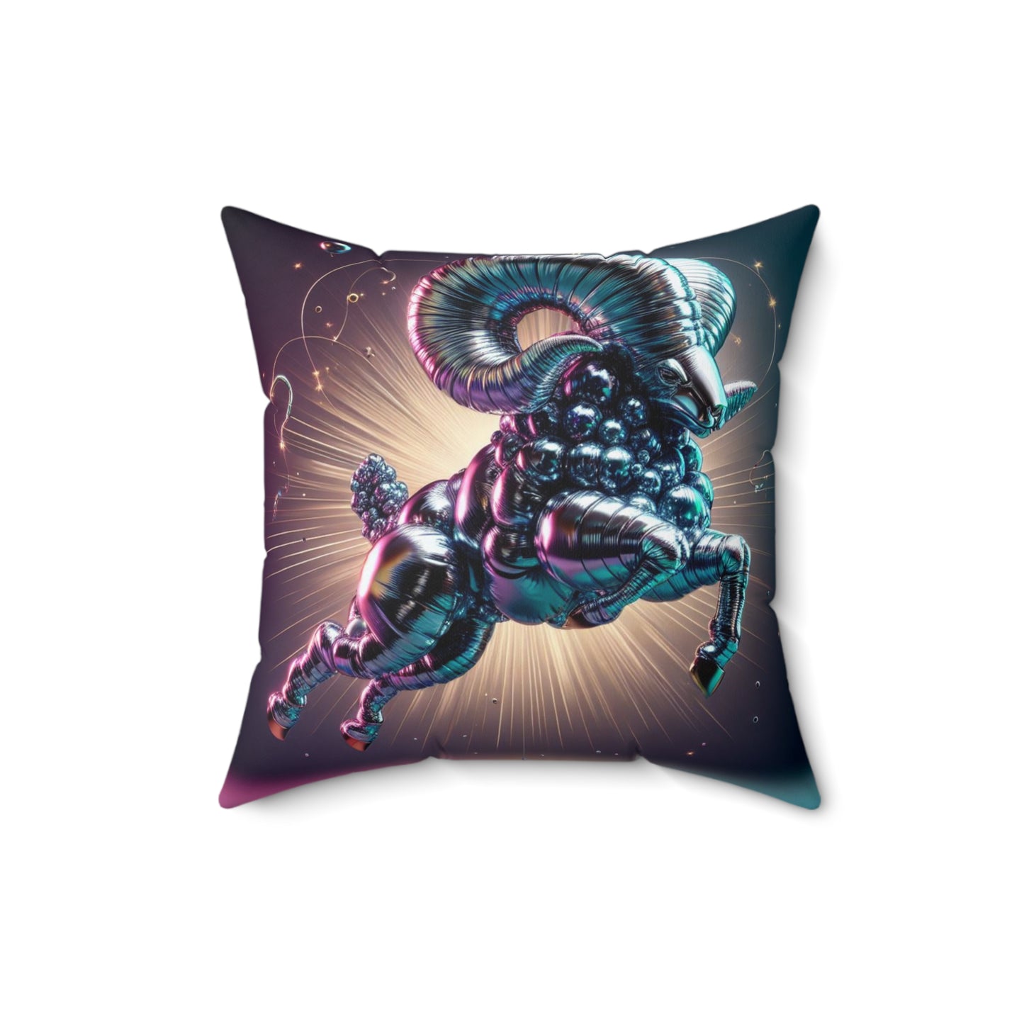Cosmic Balloon Zodiac - Aries - Foil Brilliance Pillow - 0