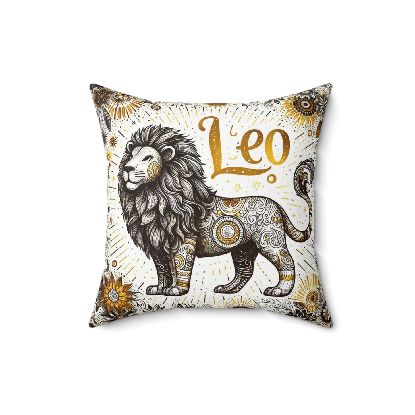 Astrological Artistry - Leo - Leo Artistic Symbolism Pillow - 33