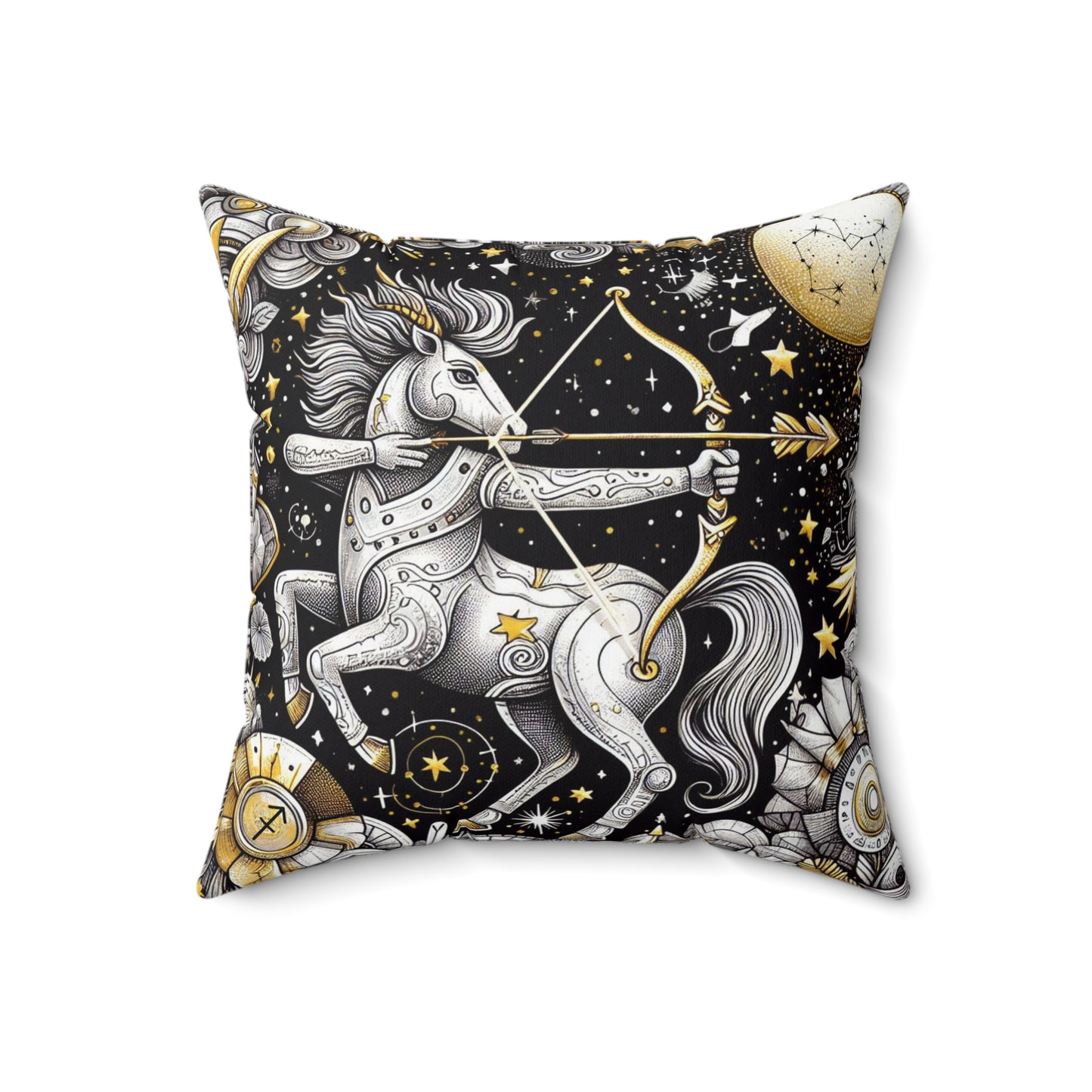 Astrological Artistry - Sagittarius - Sagittarius Artistic Symbolism Pillow - 33