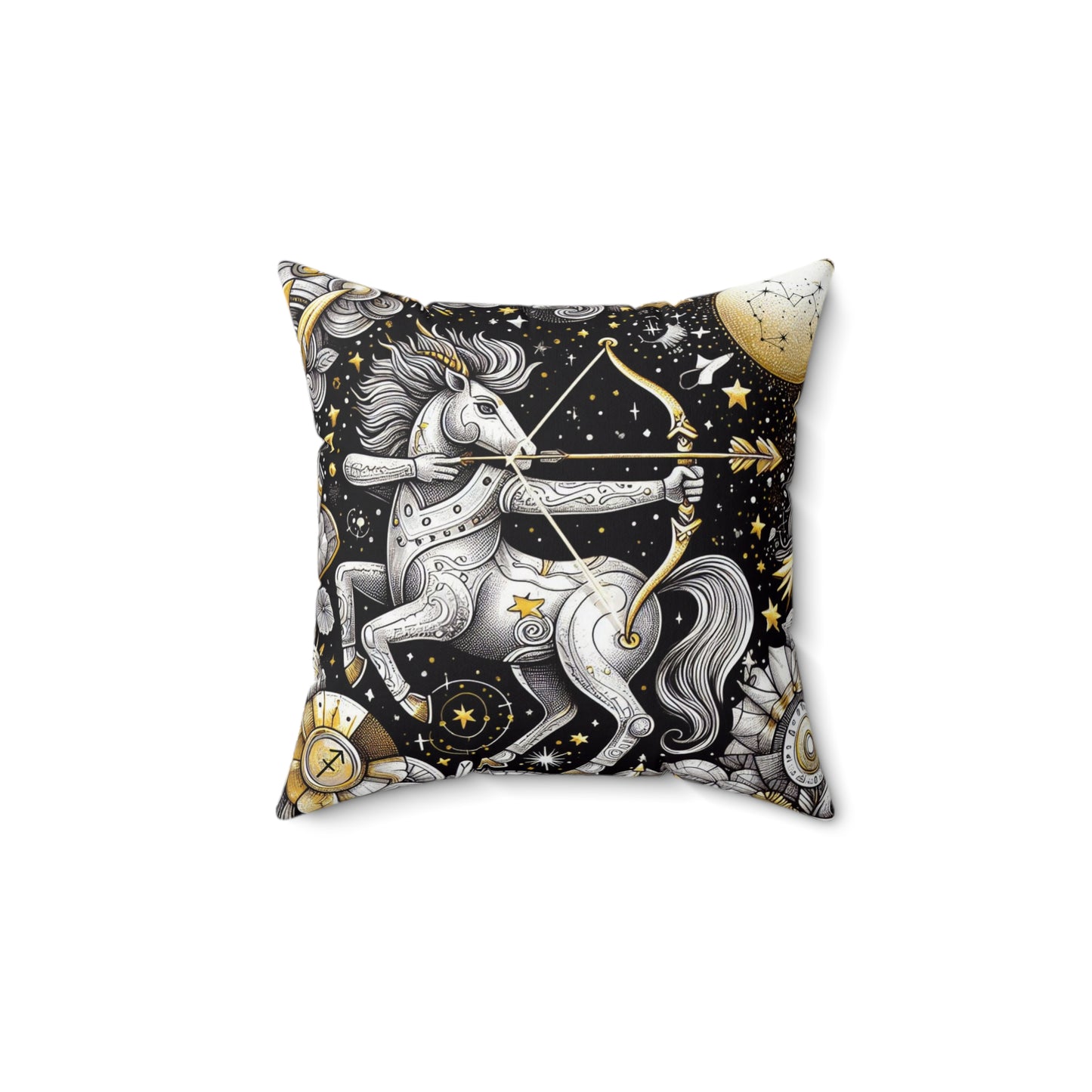Astrological Artistry - Sagittarius - Sagittarius Artistic Symbolism Pillow - 33
