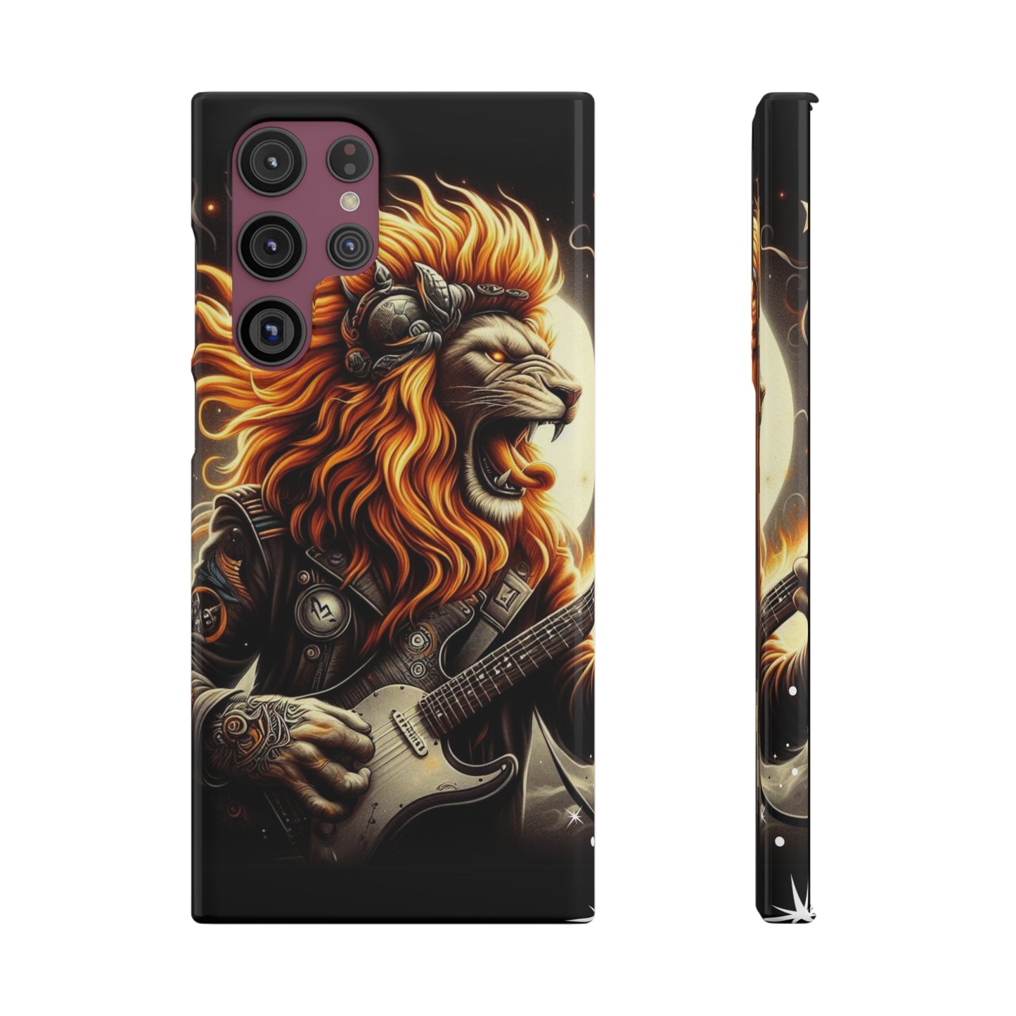 Fiery Roar Guitar Case: Leo - The Zodiac Rock Edition - 45