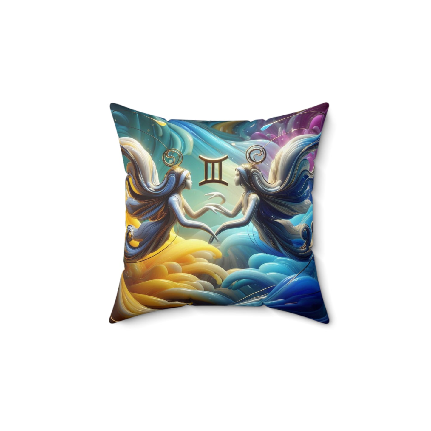 Ethereal Elegance - Gemini - Gemini Ethereal Elegance Pillow - 27.10
