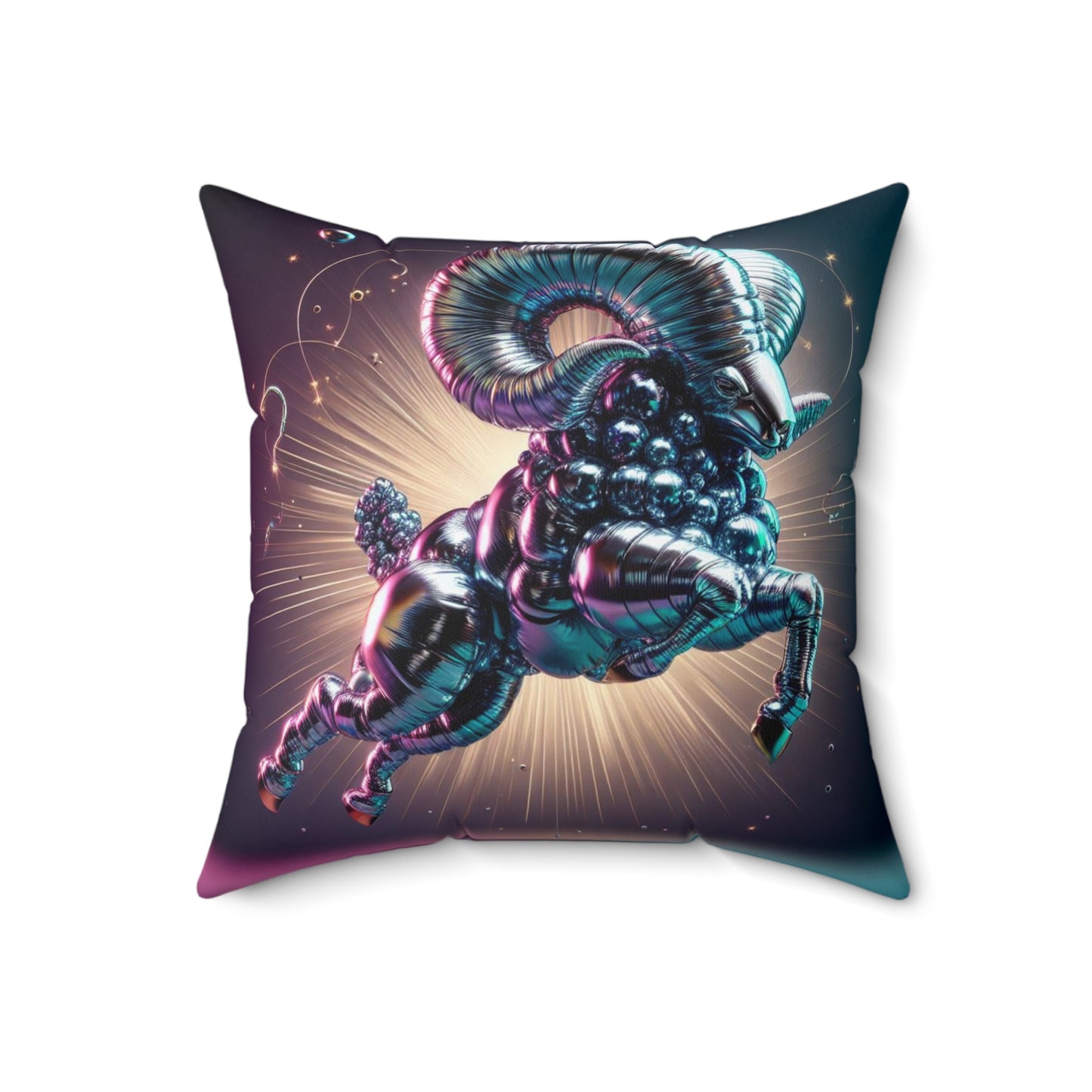 Cosmic Balloon Zodiac - Aries - Foil Brilliance Pillow - 0