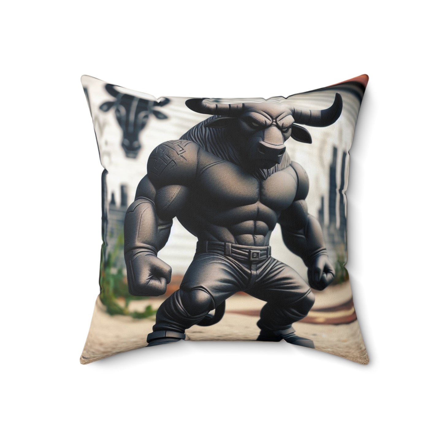 Urban Zodiac - Taurus - Taurus Urban Vinyl Pillow - 47