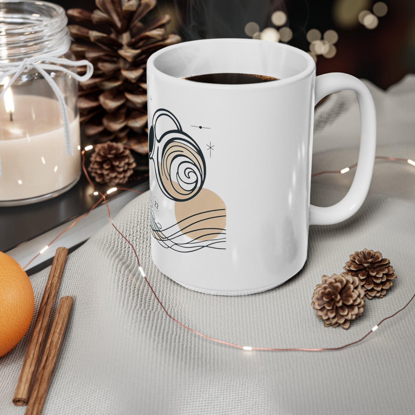 Zodiac Doodles - Aquarius - Aquarius Zodiac Doodles Mug - 53.30