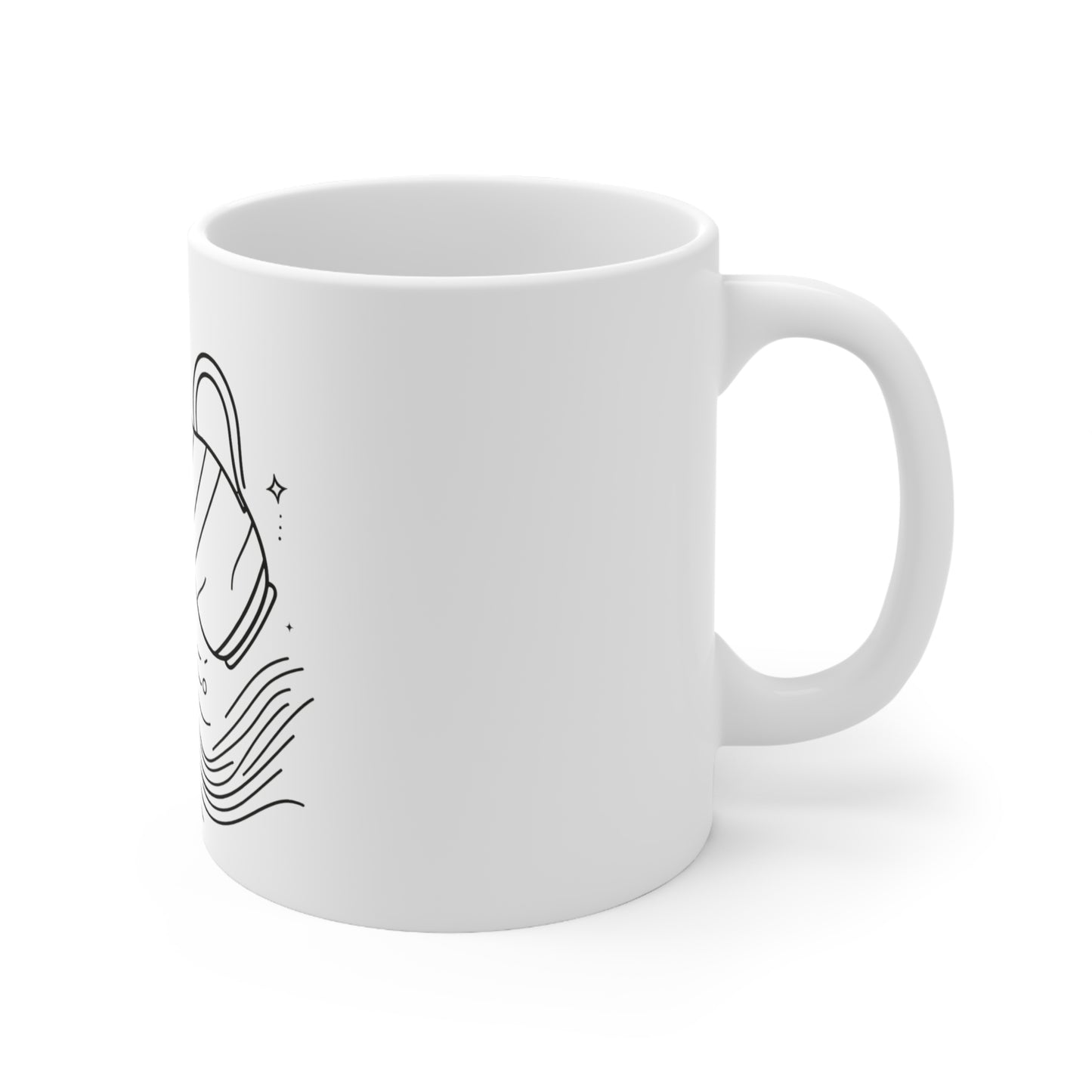 Astral Minimalism - Aquarius - Aquarius Astral Minimalism Mug - 53.10