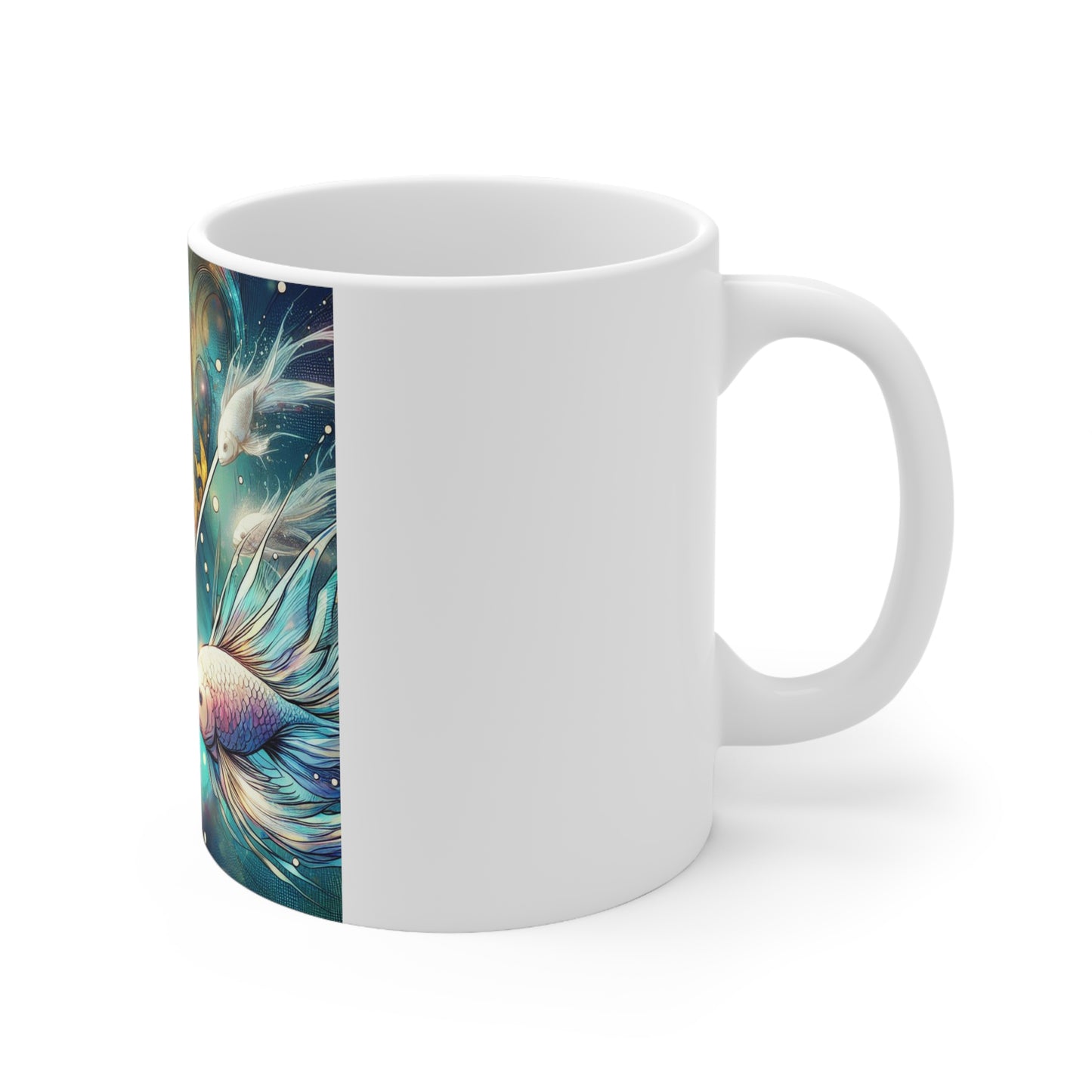 Cosmic Bloom - Pisces - Pisces Cosmic Bloom Mug - 30