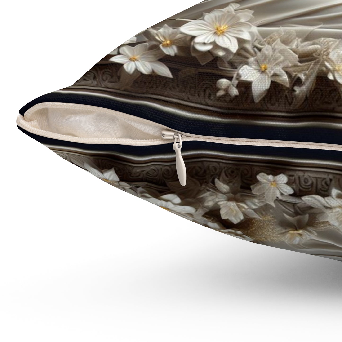 Sculpted Elegance and Blossoms - Virgo - Virgo Sculpted Elegance and Blossoms Pillow - 31.2