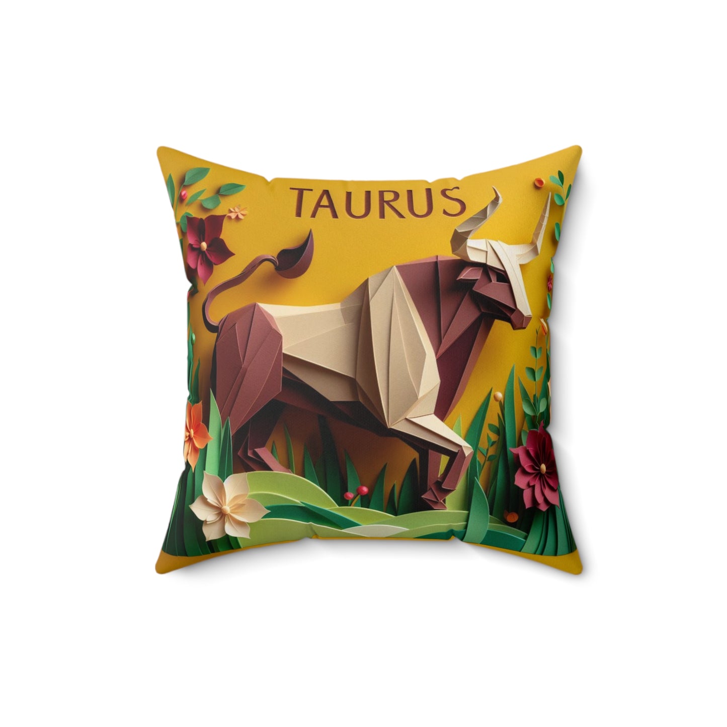 Quilled Zodiac - Taurus - Taurus Quilled Zodiac Pillow - 16