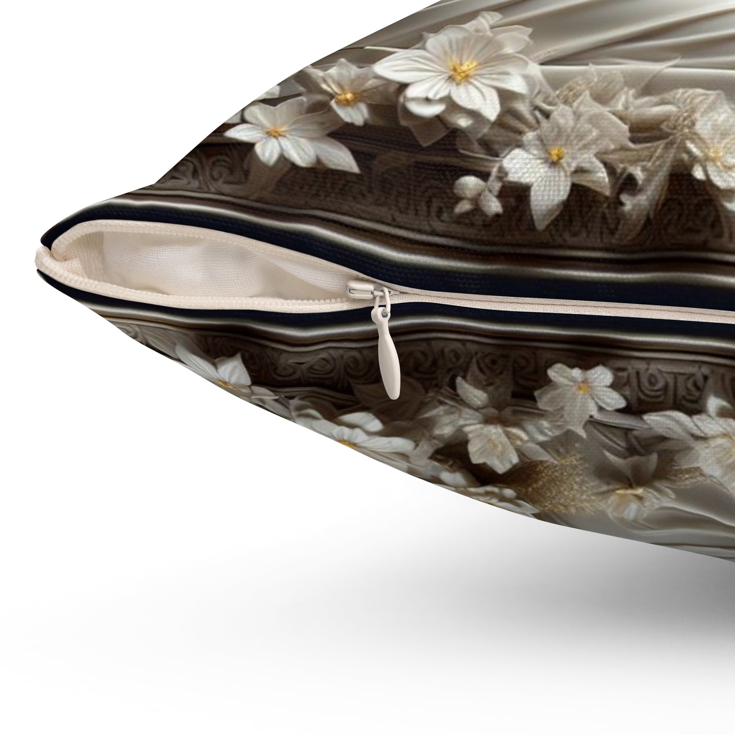 Sculpted Elegance and Blossoms - Virgo - Virgo Sculpted Elegance and Blossoms Pillow - 31.2