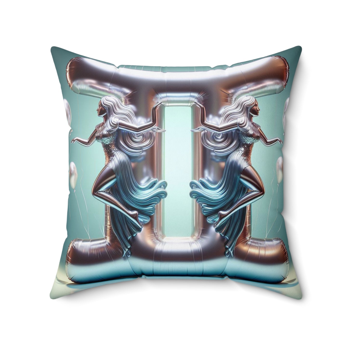 Cosmic Balloon Zodiac - Gemini - Foil Brilliance Pillow - 0