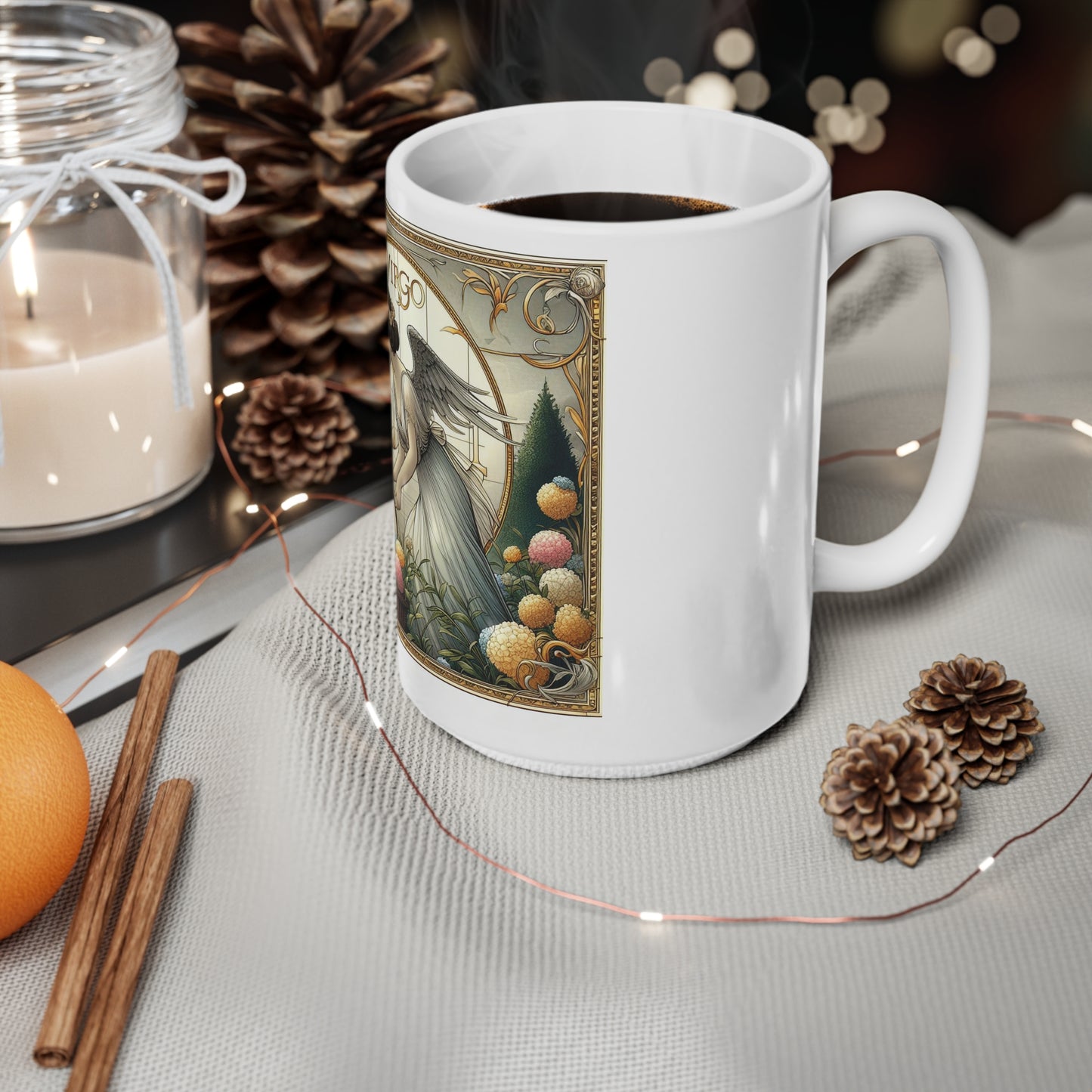Cosmic Bloom - Virgo - Virgo Cosmic Bloom Mug - 30
