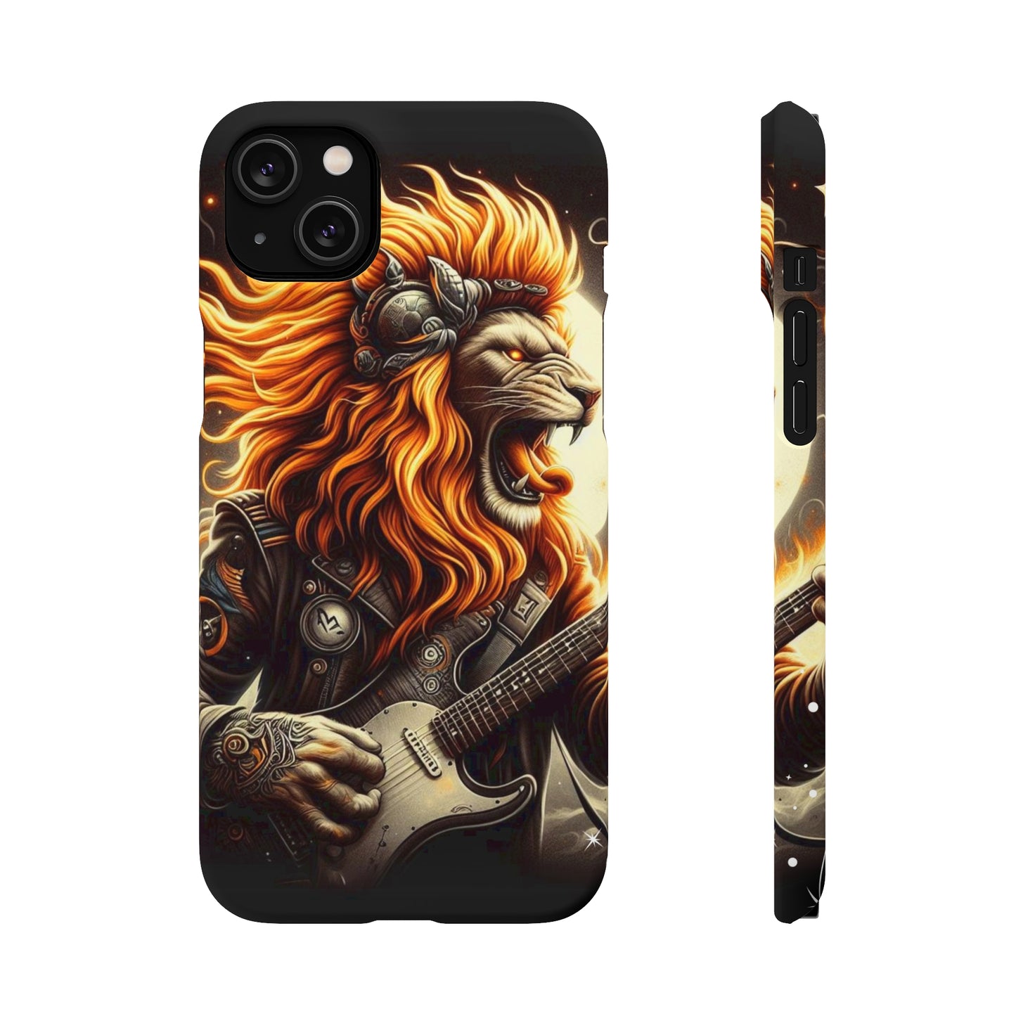 Fiery Roar Guitar Case: Leo - The Zodiac Rock Edition - 45