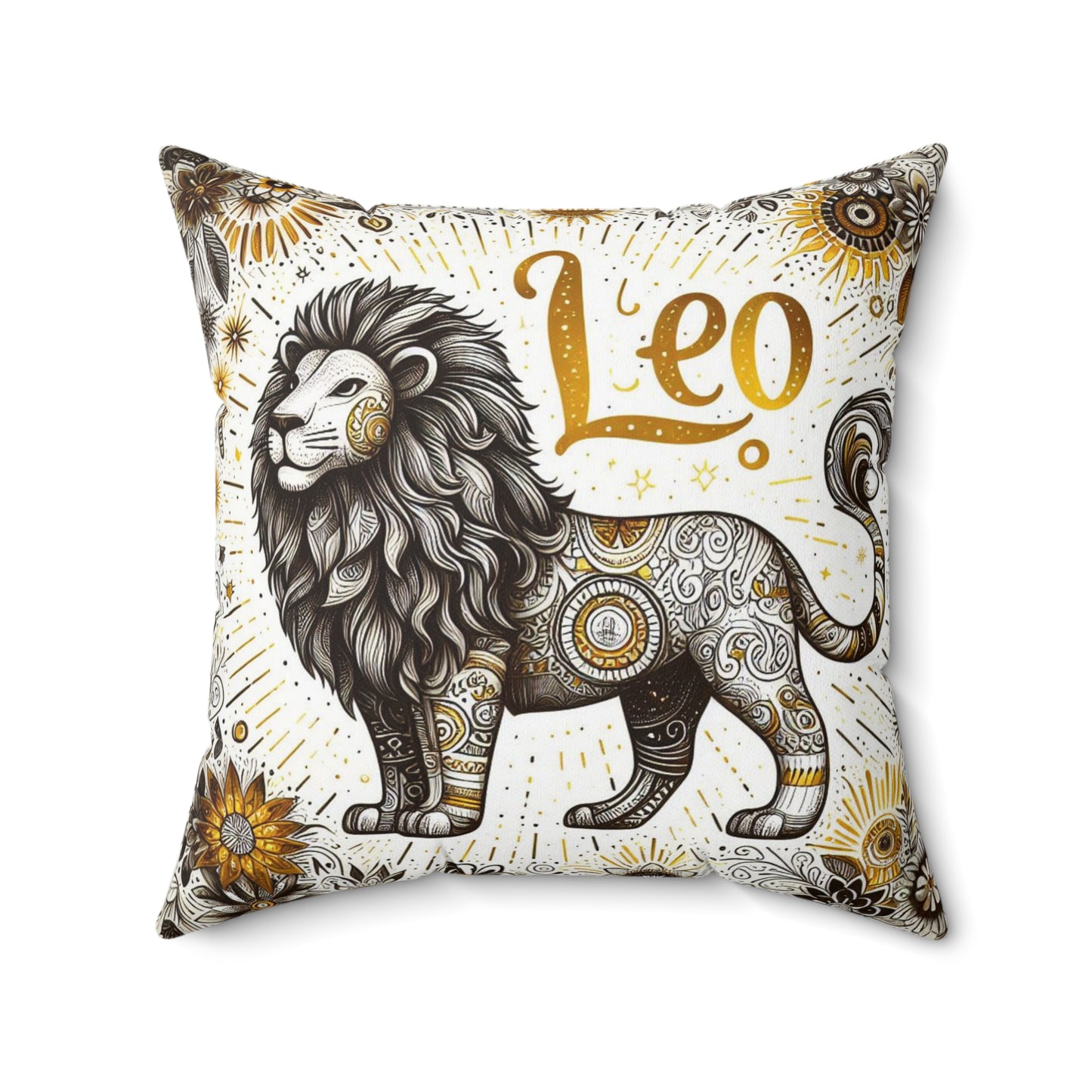 Astrological Artistry - Leo - Leo Artistic Symbolism Pillow - 33