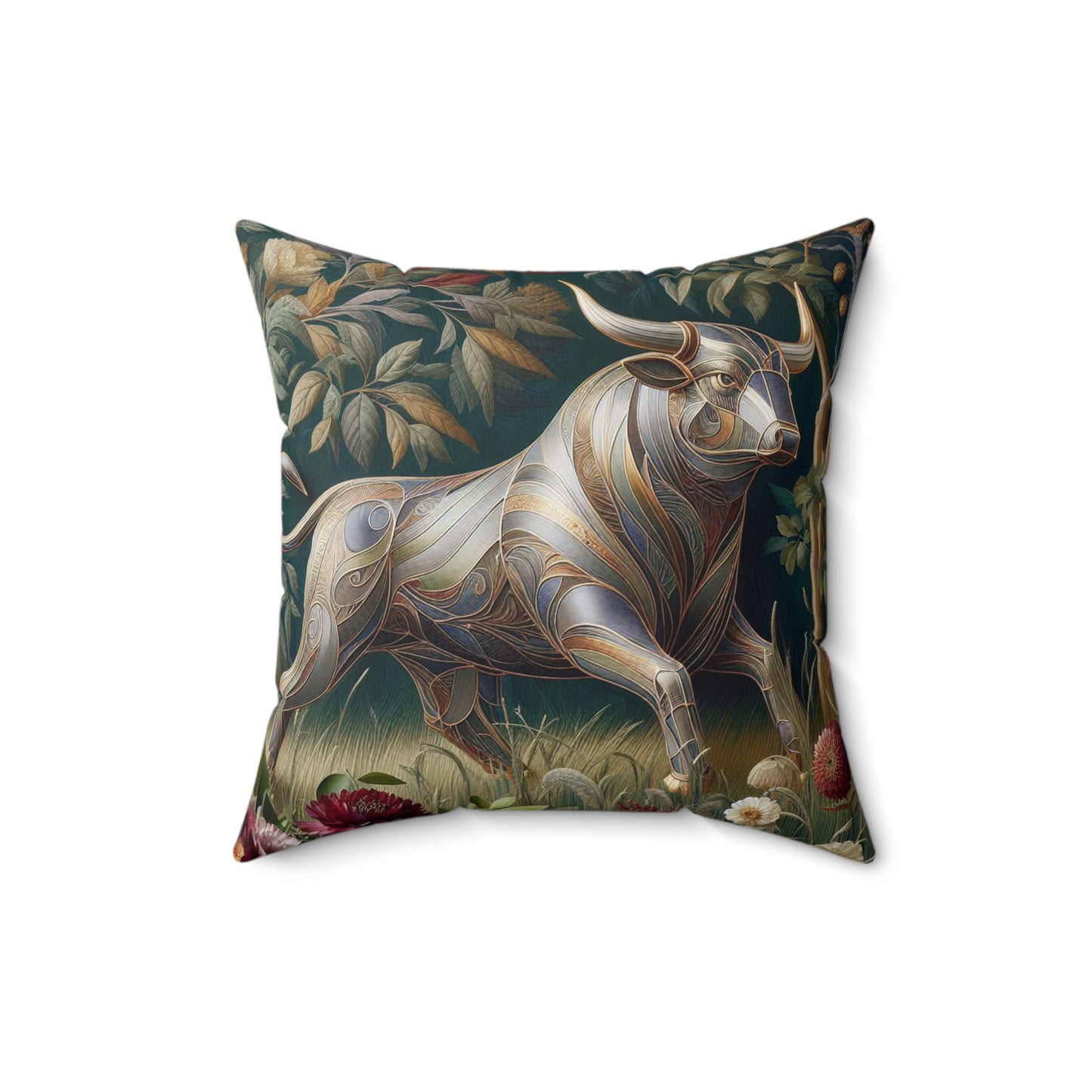 Majestic Ornamentals - Taurus - Taurus Majestic Ornamentals Pillow - 37.2