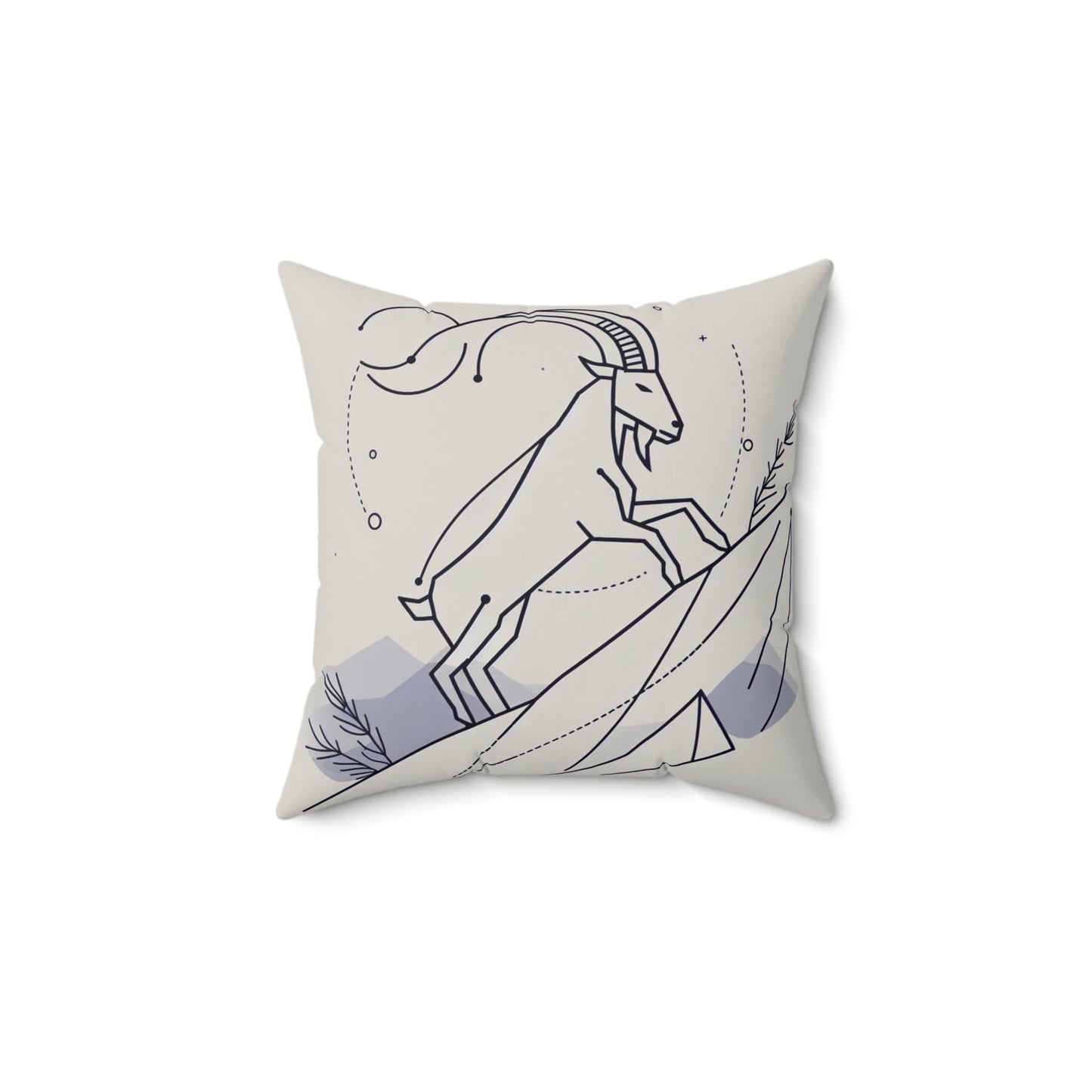 Zodiac Doodle Art - Capricorn - Capricorn Zodiac Doodle Art Pillow - 53.2