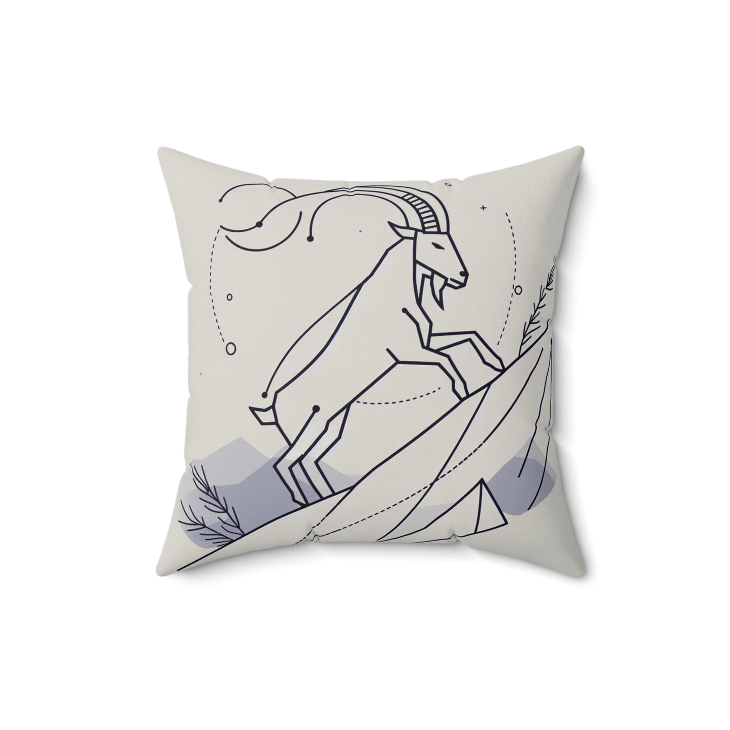 Zodiac Doodle Art - Capricorn - Capricorn Zodiac Doodle Art Pillow - 53.2