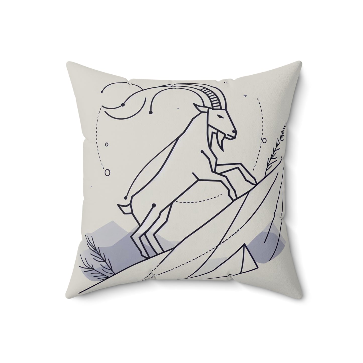 Zodiac Doodle Art - Capricorn - Capricorn Zodiac Doodle Art Pillow - 53.2