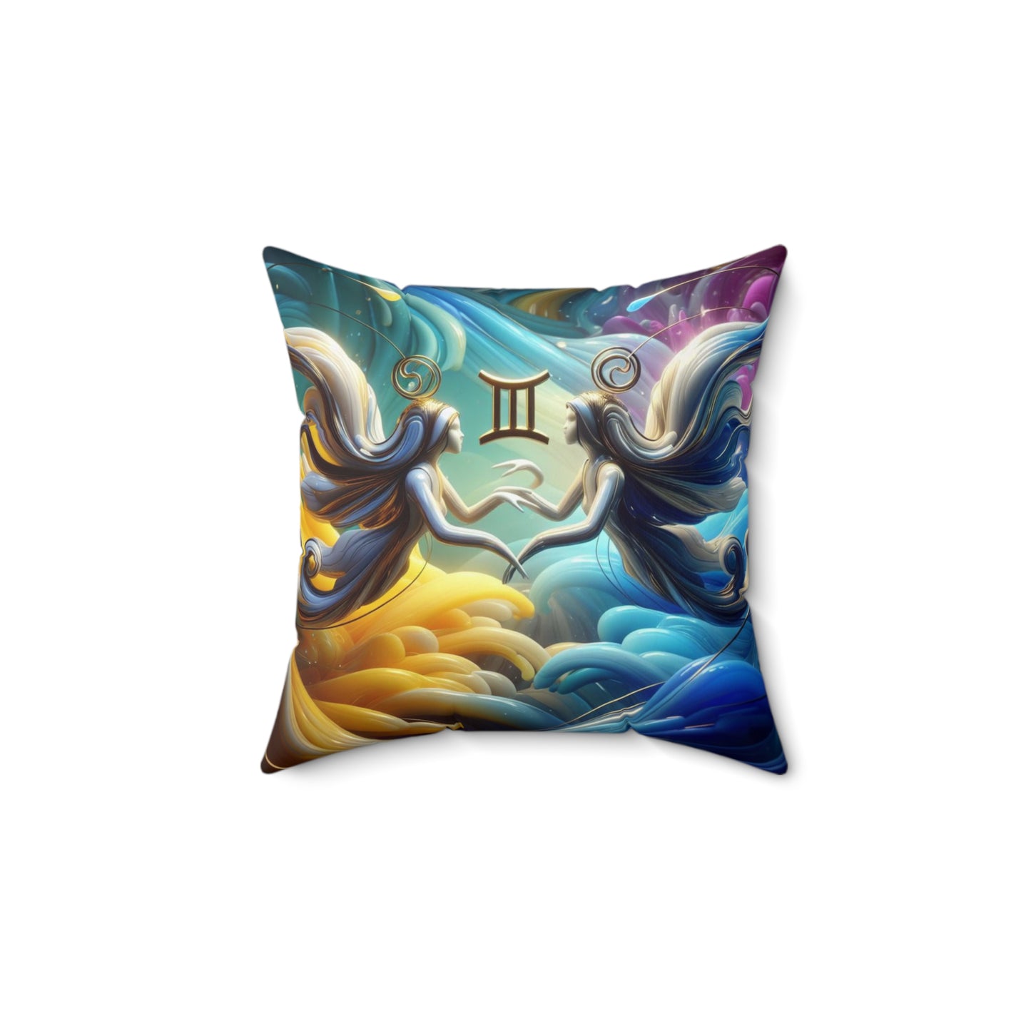 Ethereal Elegance - Gemini - Gemini Ethereal Elegance Pillow - 27.10