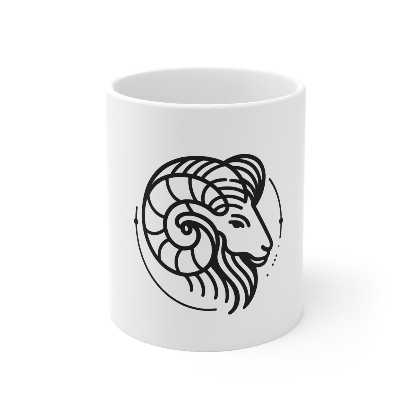 Astral Minimalist - Aries - Aries Astral Minimalism Mug - 53.10