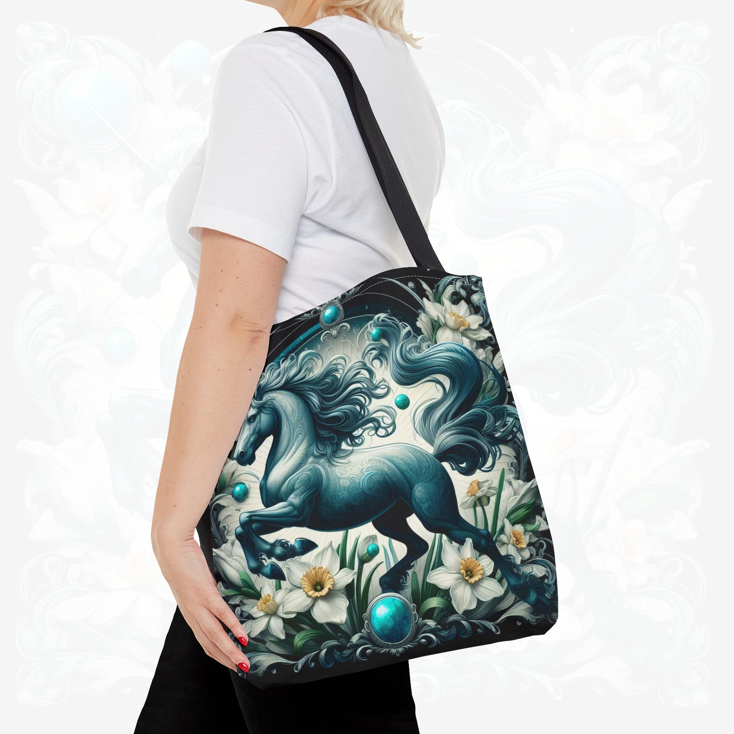 Astrological Blossoms and Crystals - Sagittarius - Adventurous Spirit Tote Bag - 50