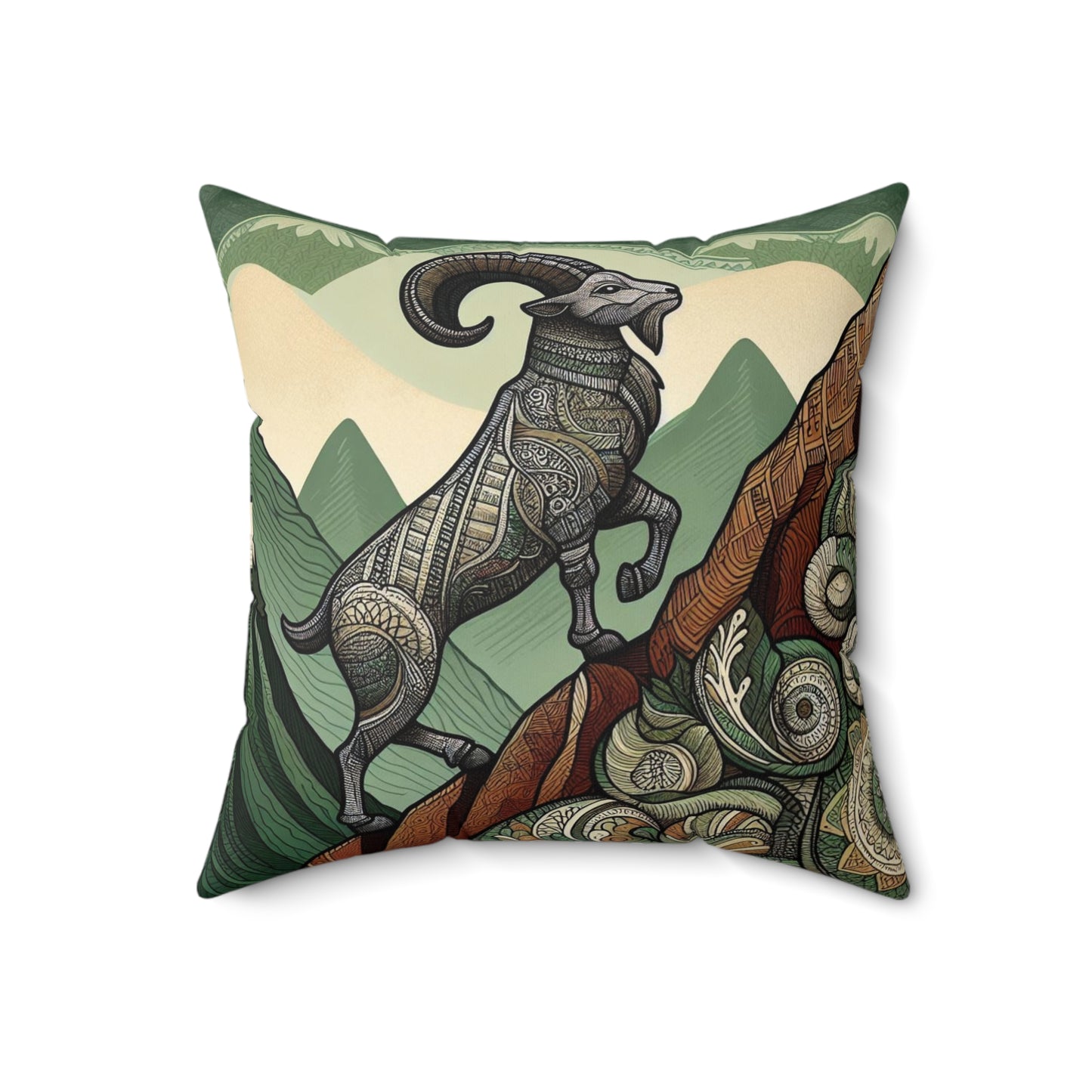 Majestic Ornamentals - Capricorn - Capricorn Majestic Ornamentals Pillow - 37.2