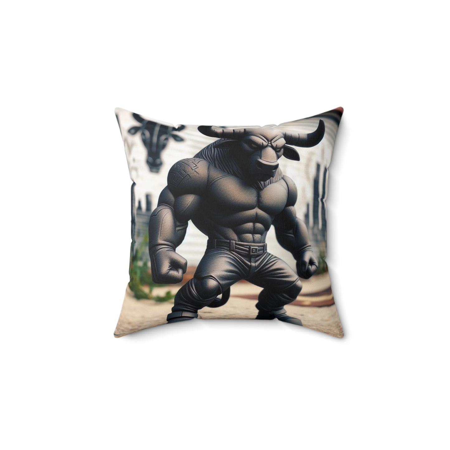 Urban Zodiac - Taurus - Taurus Urban Vinyl Pillow - 47