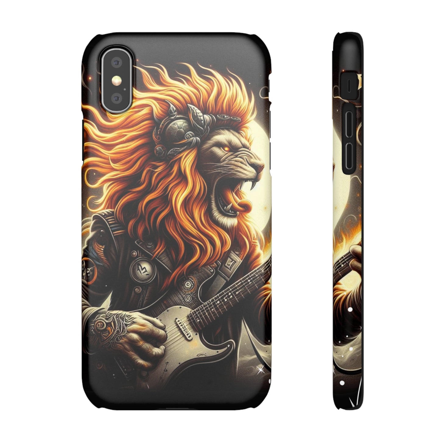 Fiery Roar Guitar Case: Leo - The Zodiac Rock Edition - 45