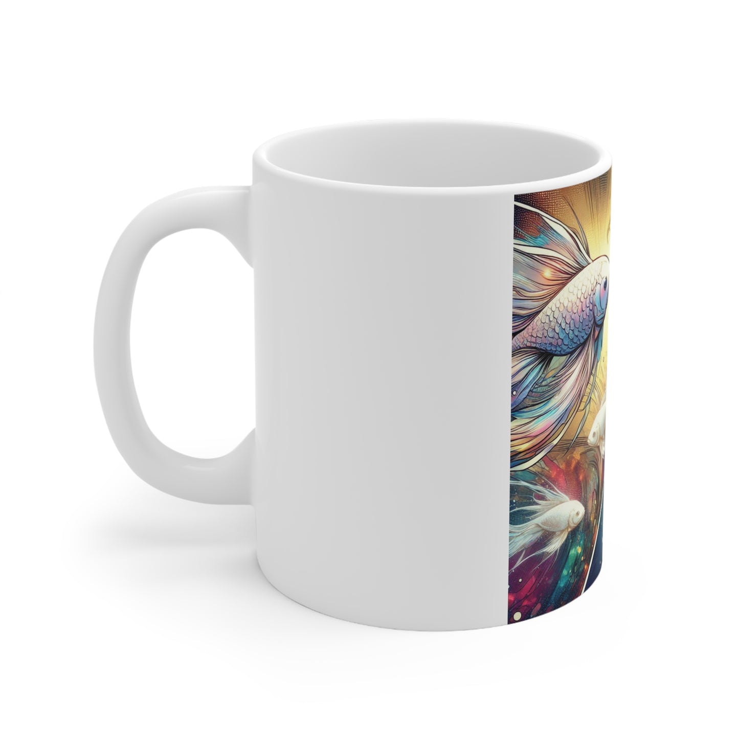 Cosmic Bloom - Pisces - Pisces Cosmic Bloom Mug - 30